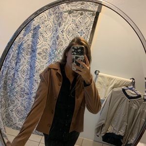 Brown suede jacket